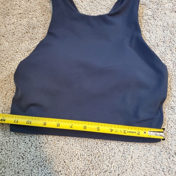 Athleta Dark Blue Sports Bra Crop Top Padded Size Extra Small - Picture 4 of 7